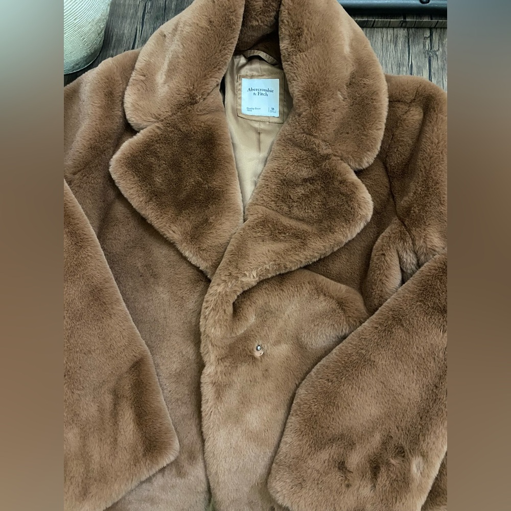 Abercrombie & Fitch Faux Fur Jacket